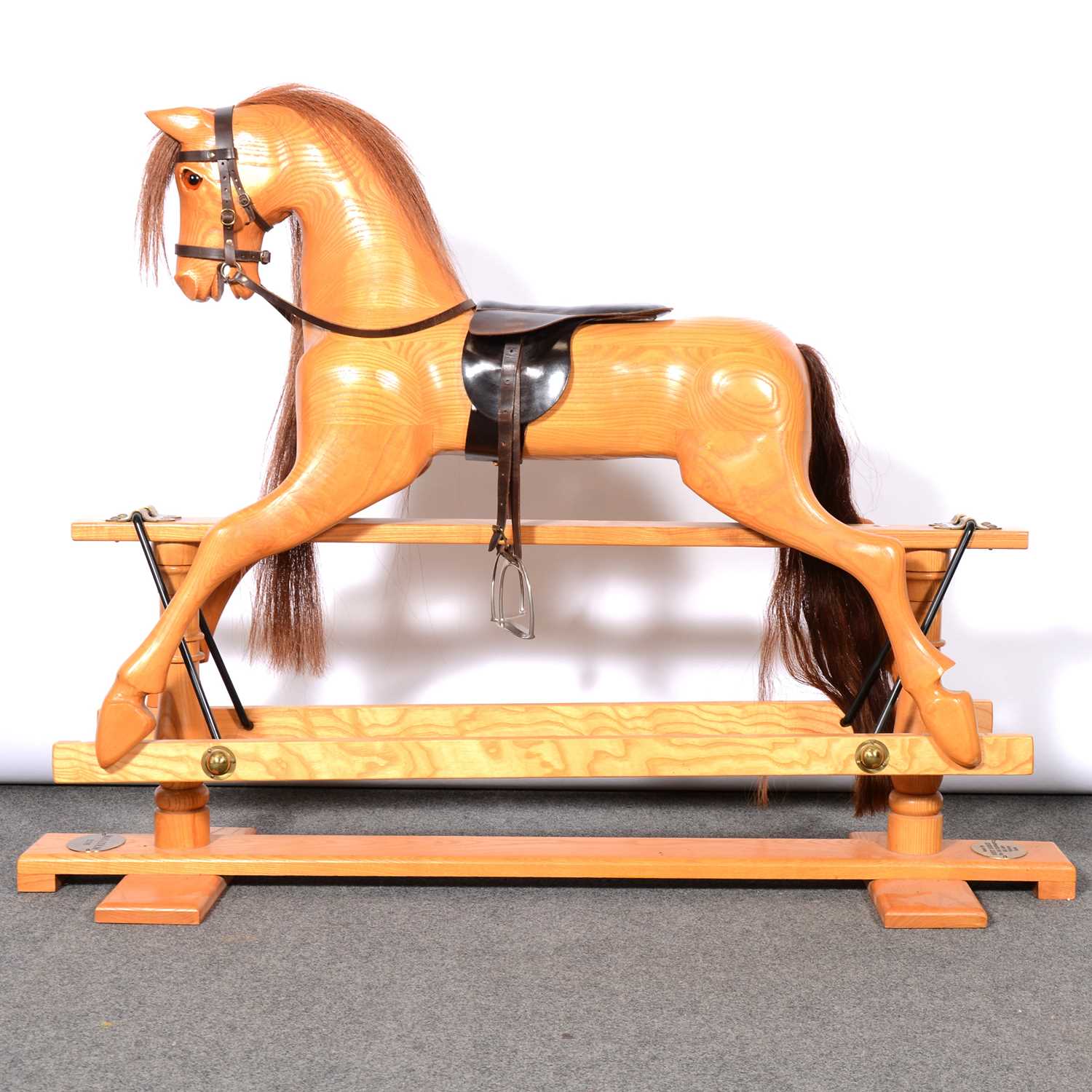 Pine store rocking horse