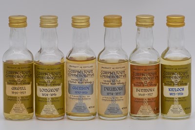Lot 97 - Campletown Commemoration - the full set of twenty four whisky miniatures