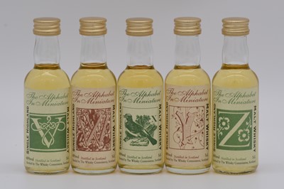 Lot 98 - The Whisky Connoisseur - the complete Alphabet in Miniature set