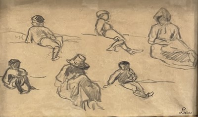 Lot 419 - Maximilien Luce, Six figural studies