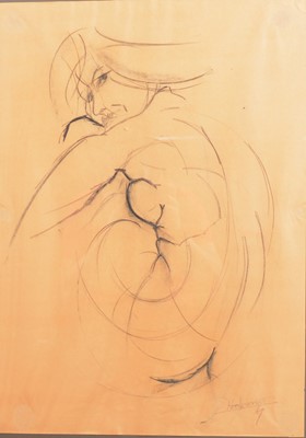 Lot 316 - Keer Burnett, life study of a female nude.