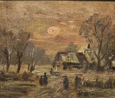 Lot 349 - Adolf Stademann, Winter landscape