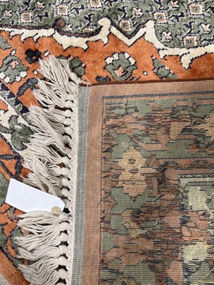 Lot 497 - Persian pattern Belgium cotton rug