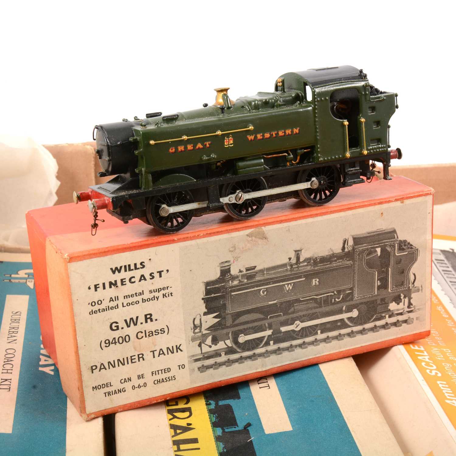 Lot 62 - OO gauge model kits; including Wills 'Finecast' GWR 9400, (built and painted)