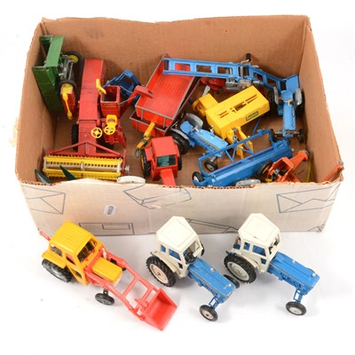 Lot 165 - One tray of farming related die-cast models and vehicles, mostly Britains and Corgi.