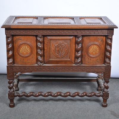 Lot 443 - Continental oak coffer