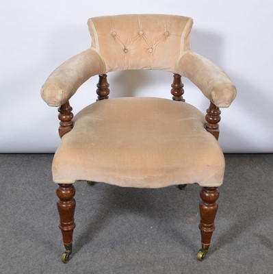 Lot 458 - Victorian tub chair