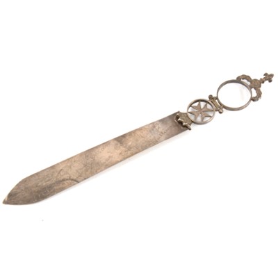 Lot 186 - WW2 Maltese white metal letter opener.
