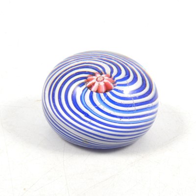 Lot 96 - Clichy blue and white swirl paperweight, circa 1845
