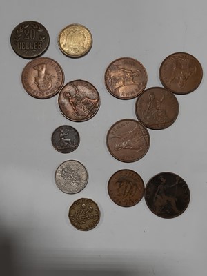 Lot 280 - George III and later British coinage, WW2 and later worldwide coins and bank notes.