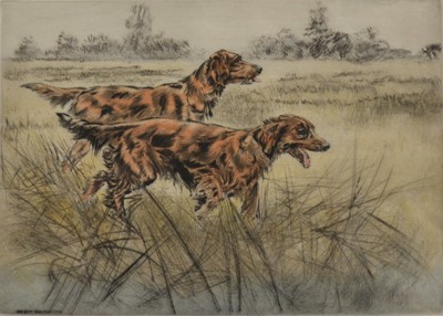 Lot 380 - Henry Wilkinson, three hand coloured etchings