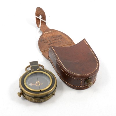 Lot 270 - WWI Officer's Verner's Pattern VIII brass marching compass.