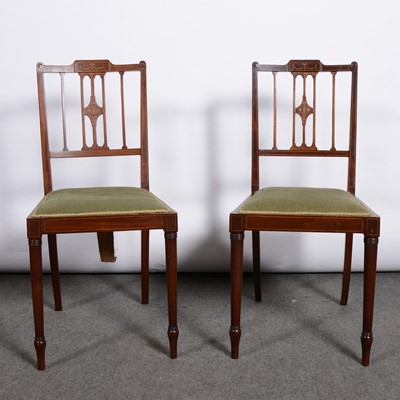 Lot 537 - Pair of Edwardian chairs