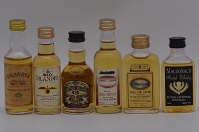 Lot 159 - Assorted blended Scotch whisky miniatures