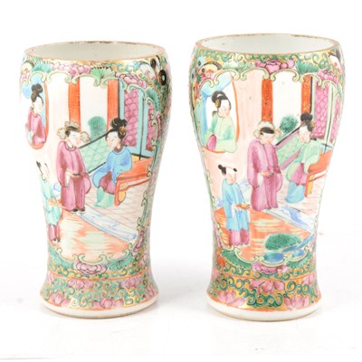 Lot 17 - Canton vases and dishes