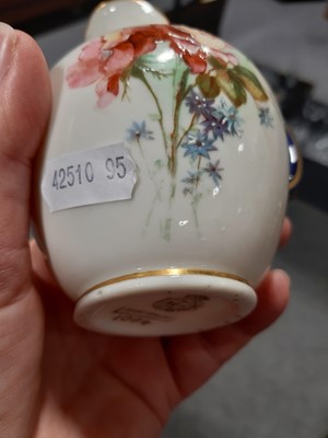 Lot 57 - Coalport vase, Royal Worcester jug and posy vase