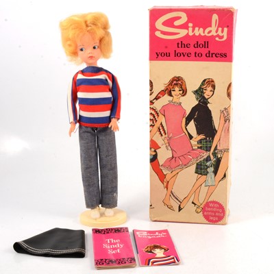 Lot 299 - Sindy doll by Pedigree, an English made doll with blond hair, boxed.