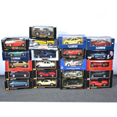 Lot 172 - Twenty-one 1:18 scale model cars, all boxed.