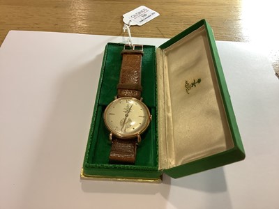 Lot 116 - Printania Geneve - a gentleman's wristwatch with the emblem of Saudi Arabia.