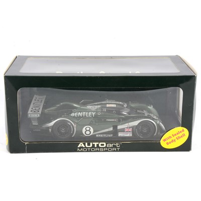 Lot 185 - Autoart 1:18 scale model, Bentley Speed 8 racing car, boxed