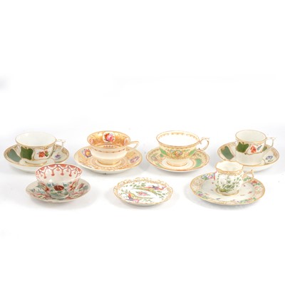 Lot 43 - Quantity of decorative cabinet cups and saucers