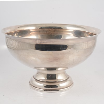 Lot 166 - Silver plated punch bowl and other silver plated wares