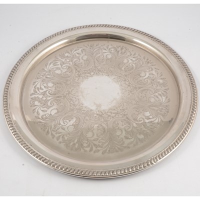 Lot 166 - Silver plated punch bowl and other silver plated wares