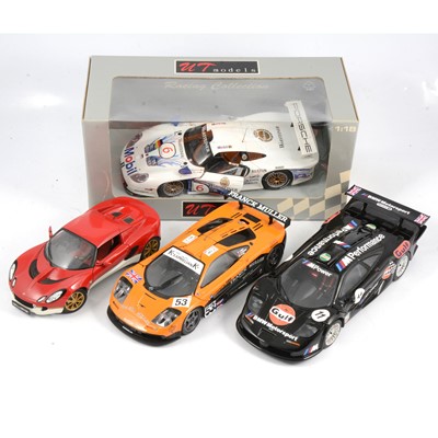 Lot 180 - Four UT models and Jadi 1:18 scale model racing cars