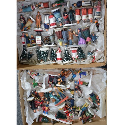 Lot 255 - Lemax Christmas figures; three trays of various types and figures, all loose.