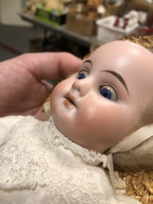 Lot 318 - Armand Marseille, Germany, bisque head doll, 1894 head stamp