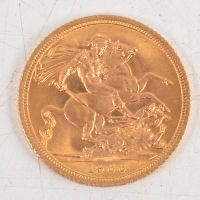 Lot 217 - Elizabeth II gold Sovereign coin, 1966, 8g.