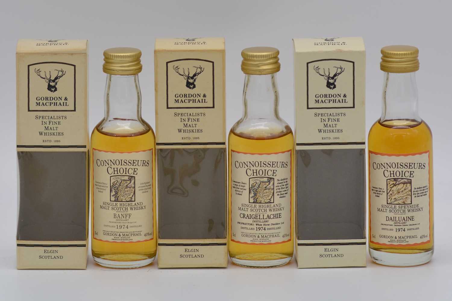 Lot 24 - Connoisseurs Choice, old map label - assorted distilleries, distilled 1974