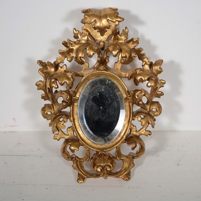 Lot 493 - Small Florentine pier glass