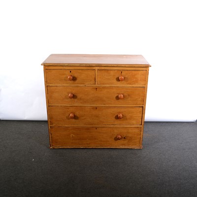 Lot 492 - Victoria grained pine chest of drawers