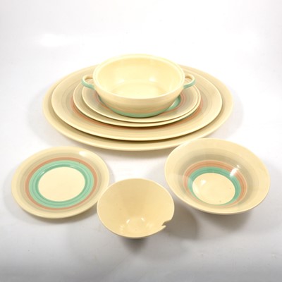 Lot 92 - Susie Cooper Production earthenware part dinner service.