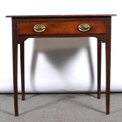 Lot 516 - George III oak side table