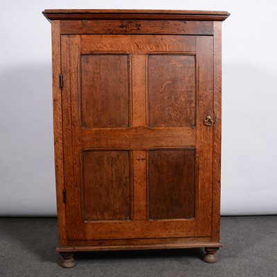 Lot 498 - Oak cupboard