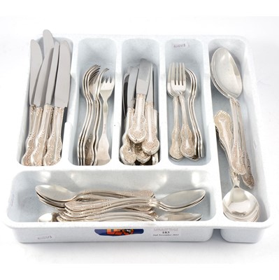 Lot 183 - Silver-plated cutlery by "Kishco Silver".