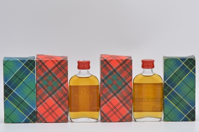 Lot 75 - Gordon & MacPhail, Tartan Miniature Collection, twelve flat bottles in packs