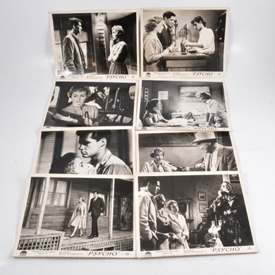 Lot 261 - Alfred Hitchcock's 'Psycho' (1960), full set of eight cinema lobby cards