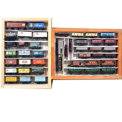 Lot 46 - Fourty-three OO gauge model railway wagons and advertising vans