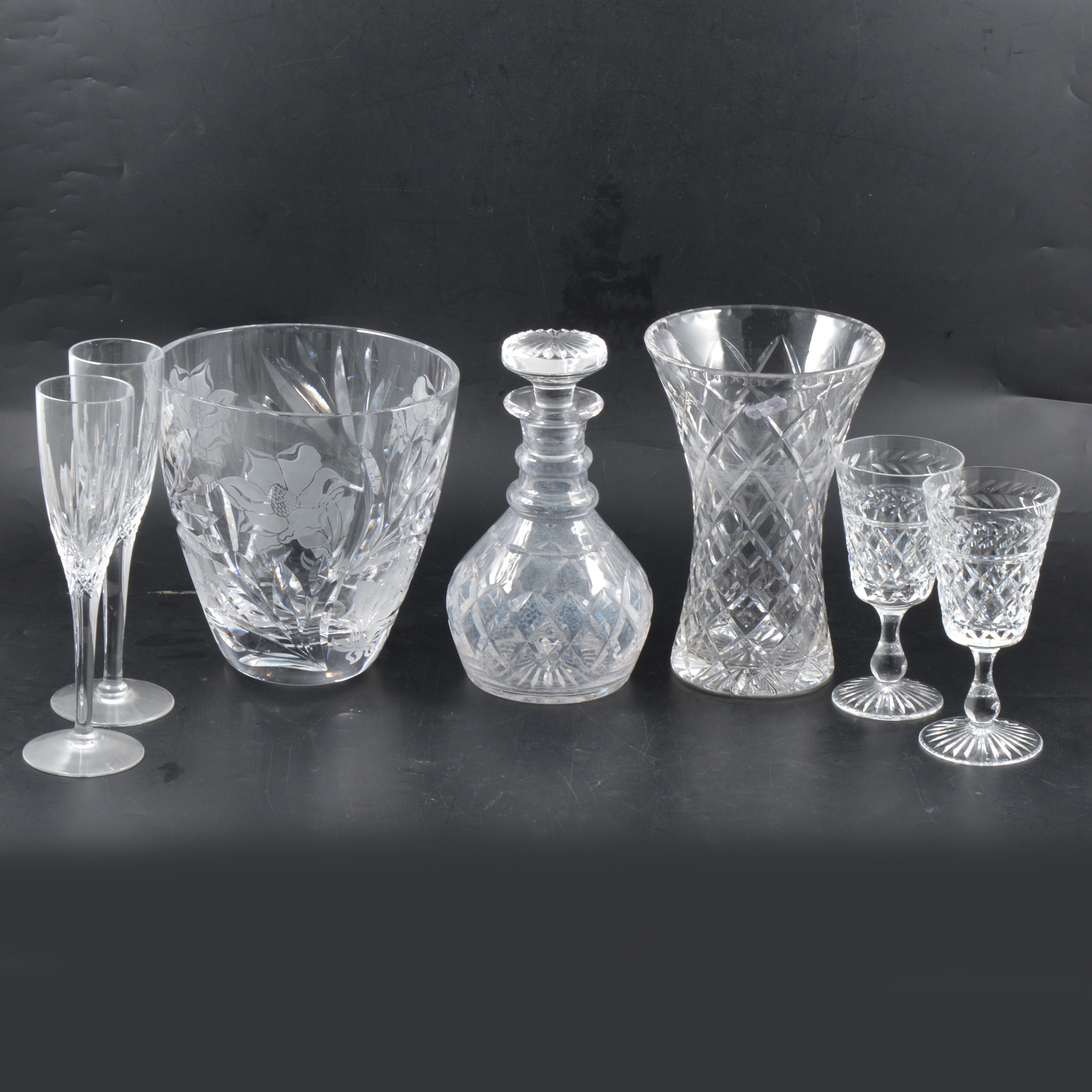 Lot 107 Collection of table glass,