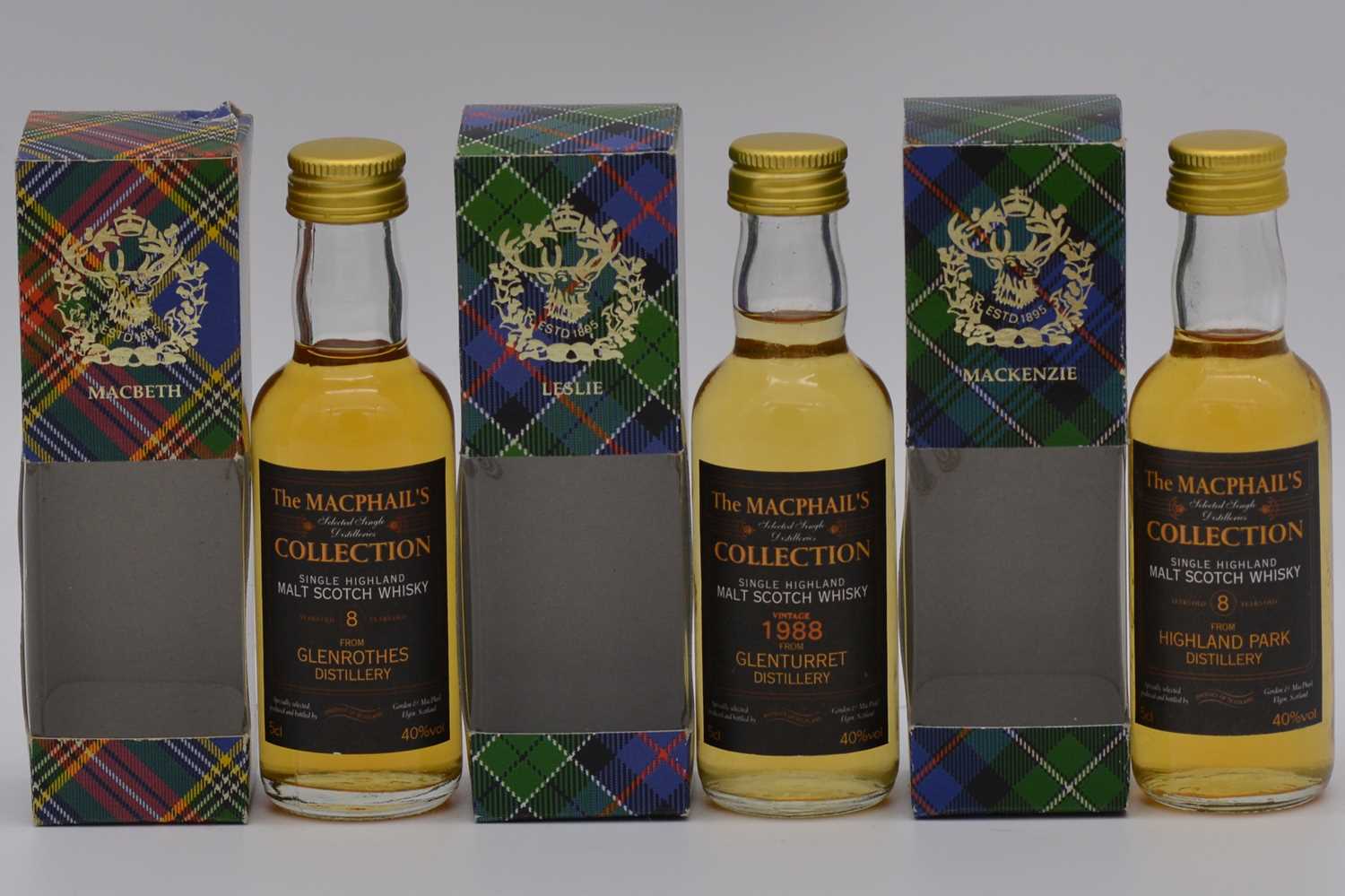 Lot 85 - The MacPhail's Collection, five assorted single Highland malt whiskies