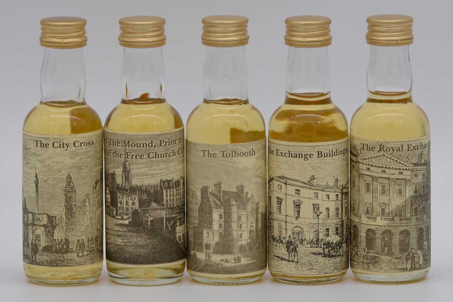 Lot 103 - The Whisky Connoisseur miniatures series - Churches, Princes Street, Old Edinburgh