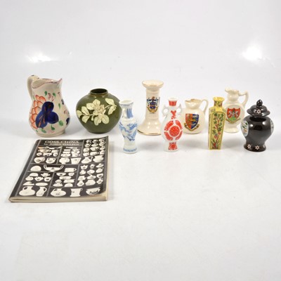 Lot 67 - Collection of crested china, miniature replica series of Asian ceramics, Wedgwood, etc