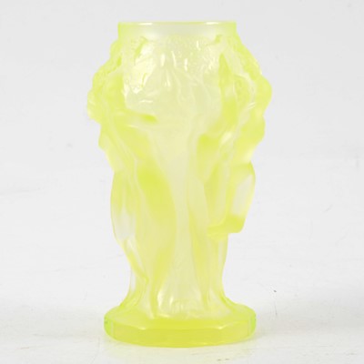 Lot 5 - Desna uranium glass vase.