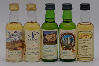 Lot 68 - Thirty four assorted whiskies, including bottlings for sporting events, Highland Games