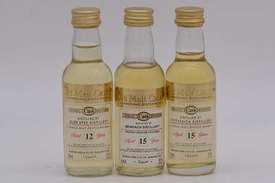 Lot 197 - Douglas Laing, The Old Malt Cask - nine Highland and Speyside whiskies