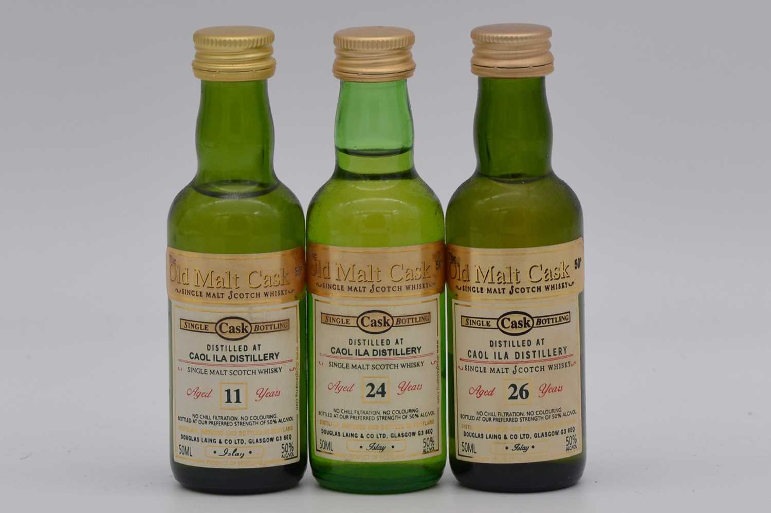 Lot 78 - Douglas Laing, The Old Malt Cask - Caol Ila, three bottlings