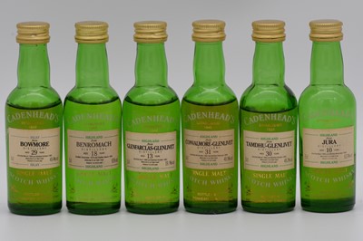 Lot 238 - Cadenhead's - six assorted whisky miniatures